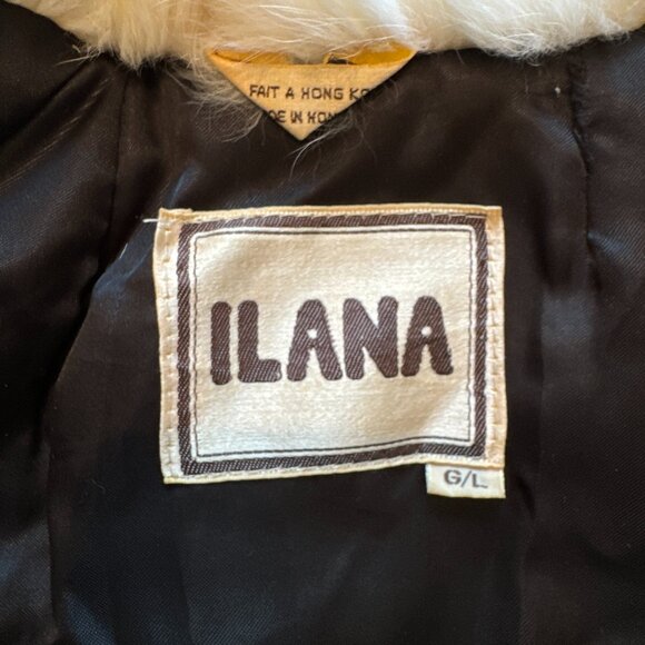 White Rabbit Genuine Fur Coat Vintage Luxury Volume Ilana Pockets S/M - Picture 9 of 9